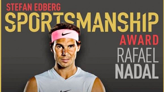 Nadal giật giải Tinh thần thể thao của năm